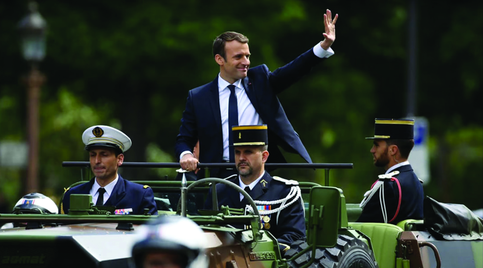 Macron lors de son investiture