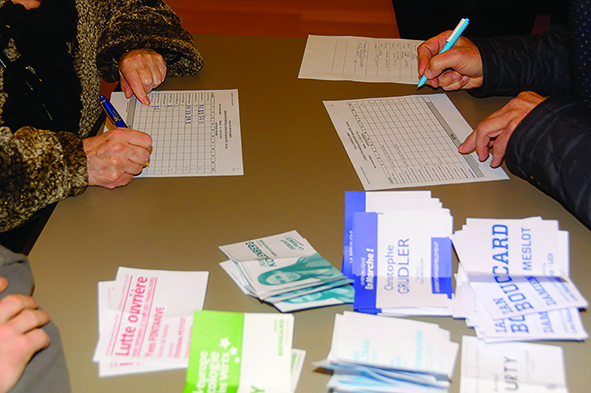 Dépouillement élections